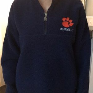 Thick fleece Clemson sweatshirt sz M.